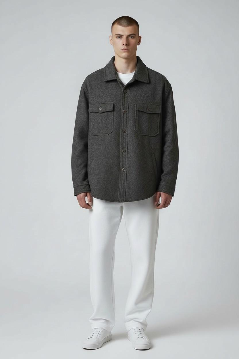 overshirt in lana imbottito Bl'ker HUNTERRESCA BROWN BL'KER 