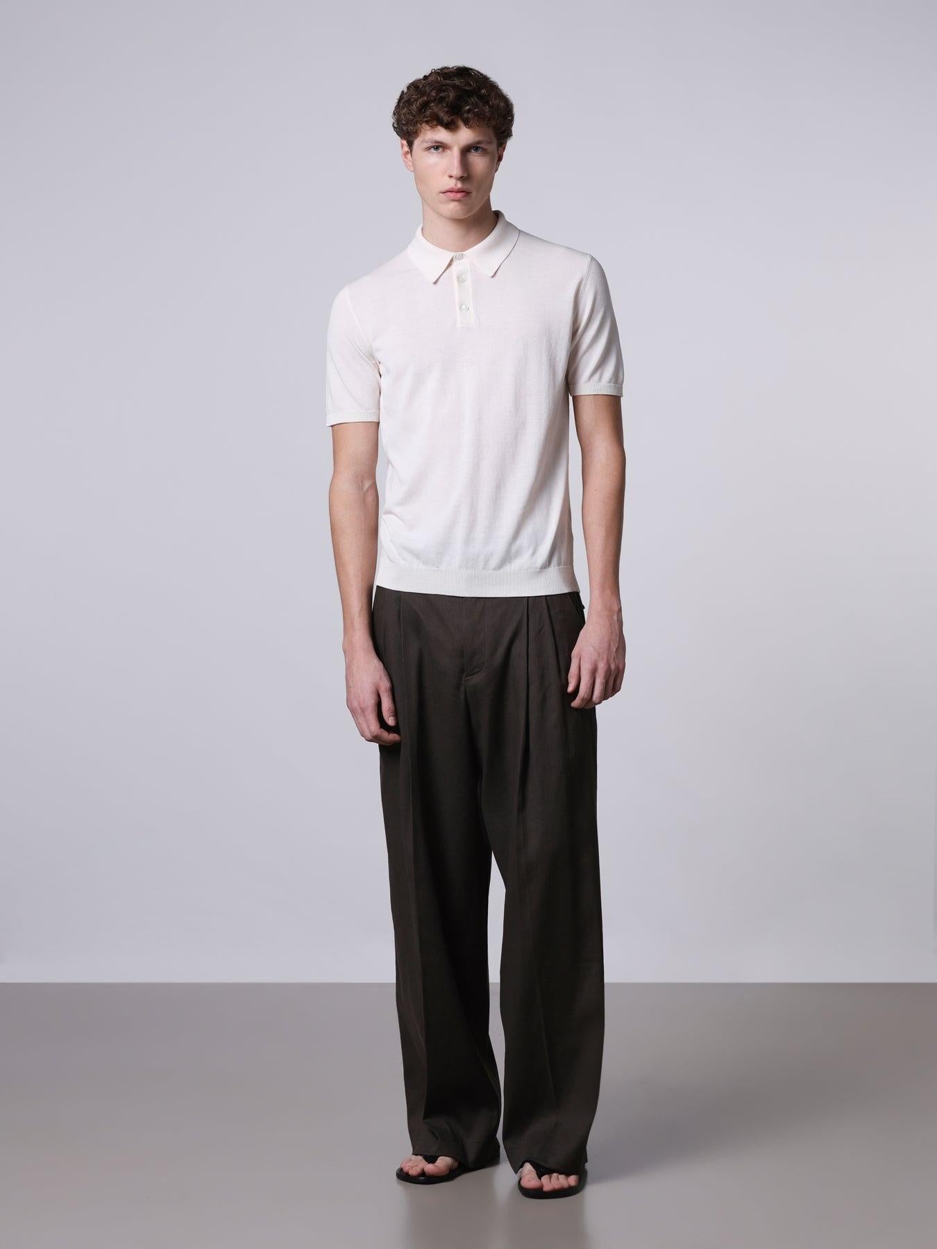 Polo in cotone regular<BR/> 261MYA10024 02 ROBERTO COLLINA 