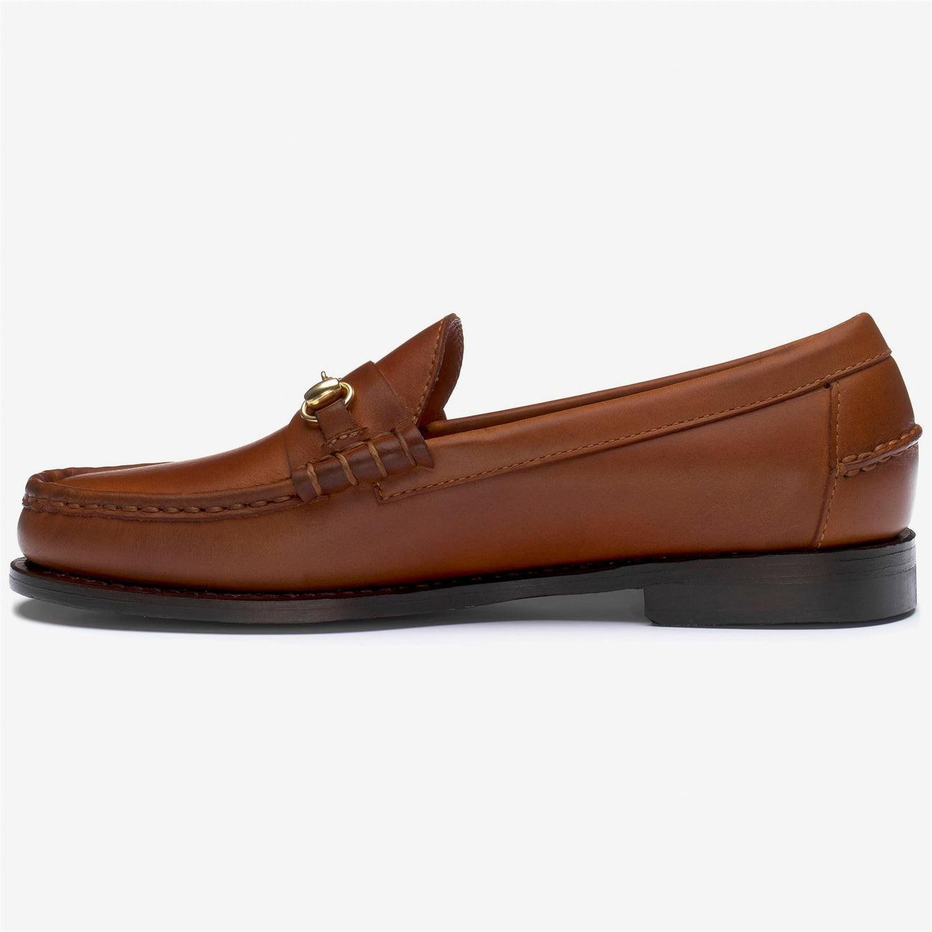 JOE MODENA WOMAN<BR/>Mocassini artigianali in pelle marrone da donna con dettaglio morsetto 741313W 900 SEBAGO 