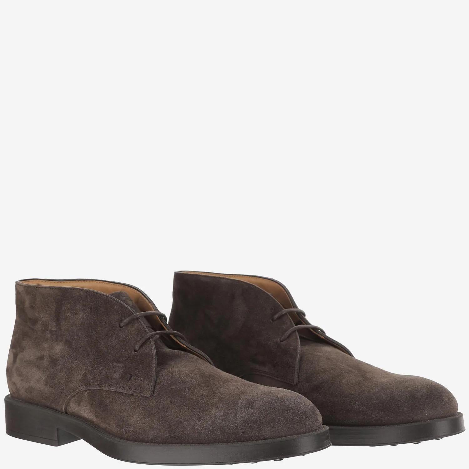 STIVALETTI IN PELLE SCAMOSCIATA XXM75L00D80RE0 S800 TOD'S 