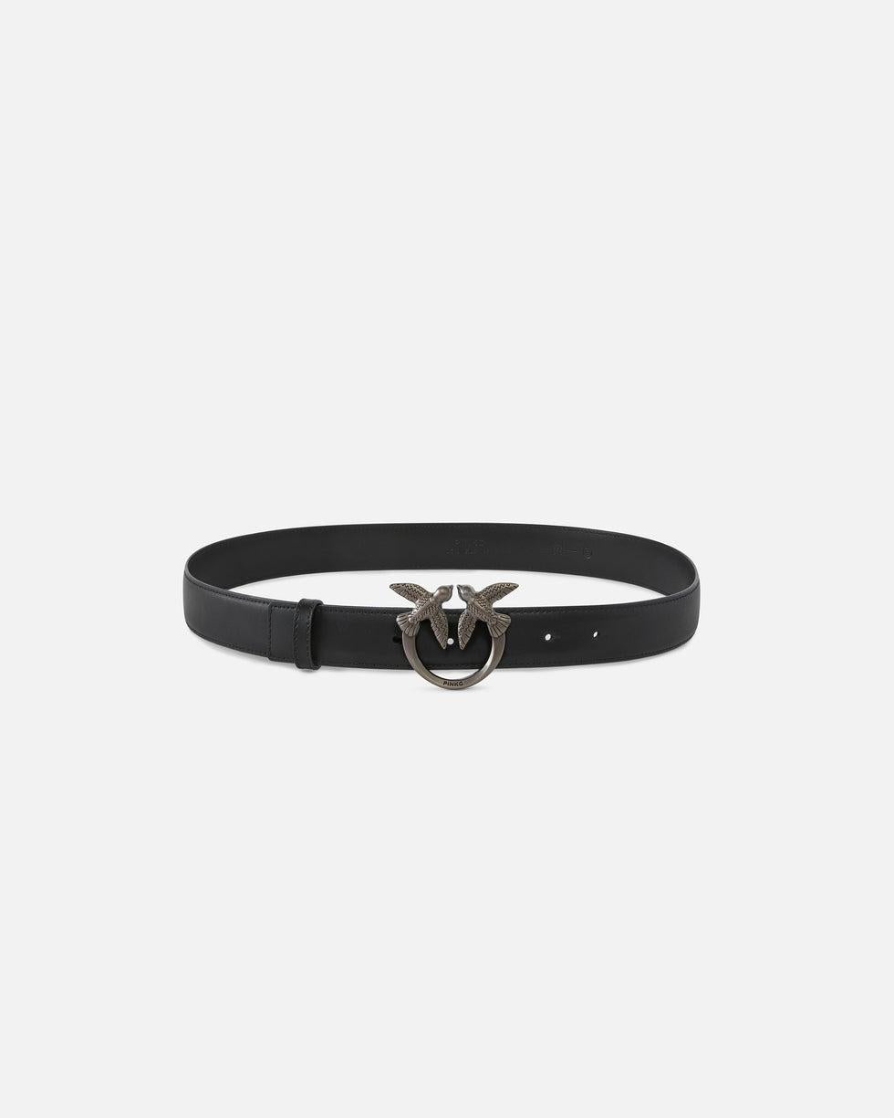 Cintura Love Birds in pelle 3cm<BR/> 100125A0F1 Z99O PINKO 