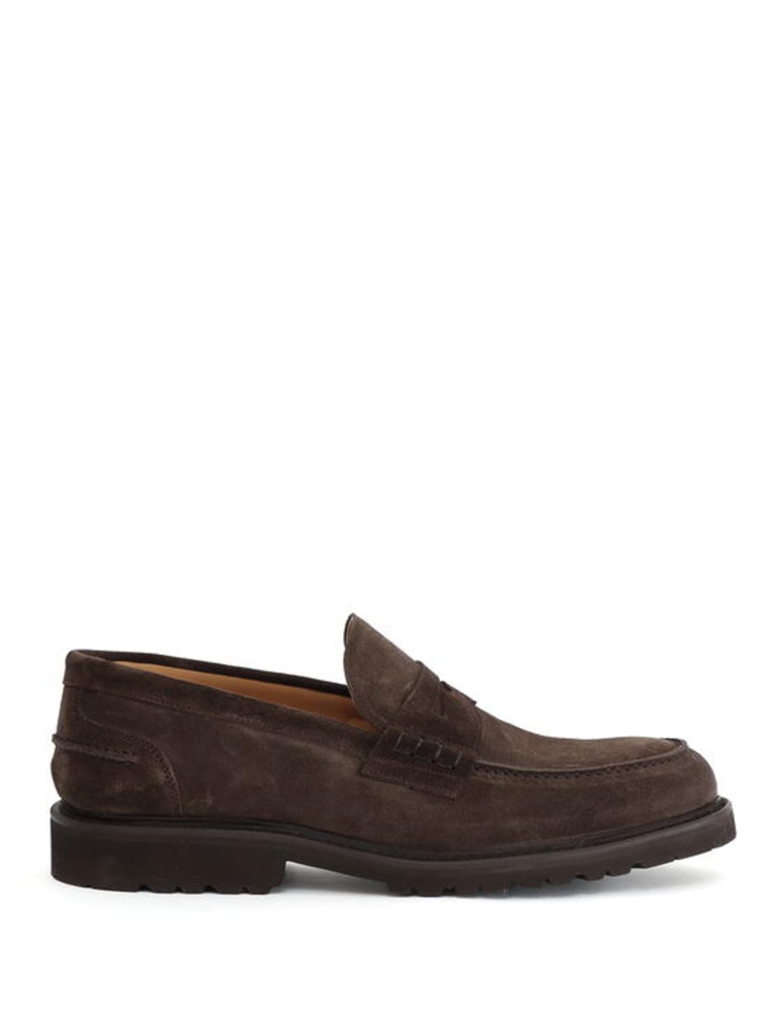 Mocassino uomo in pelle scamosciata
