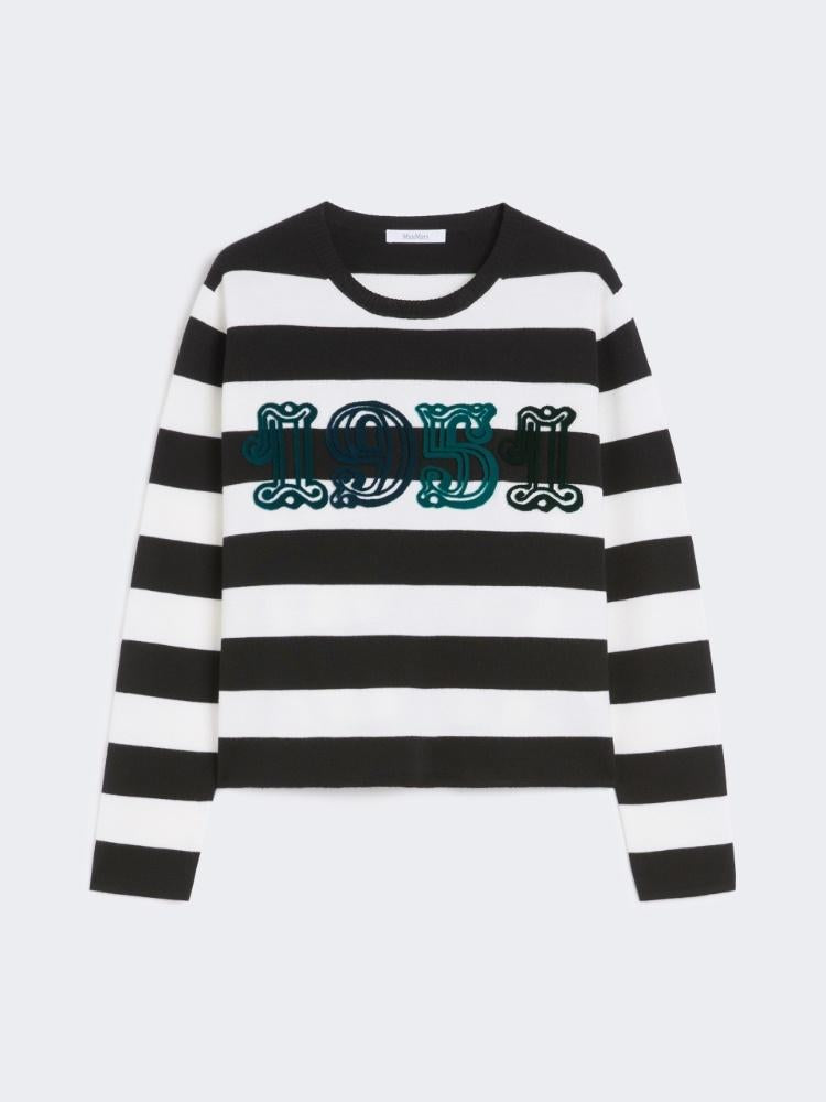 Maglia in lana con ricamo 1951 VITERBO 007 MAX MARA 