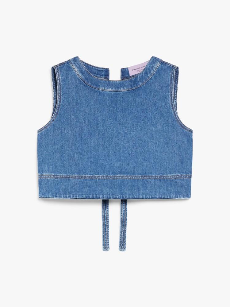 Top in denim di cotone MAGIA 002 WEEKEND 