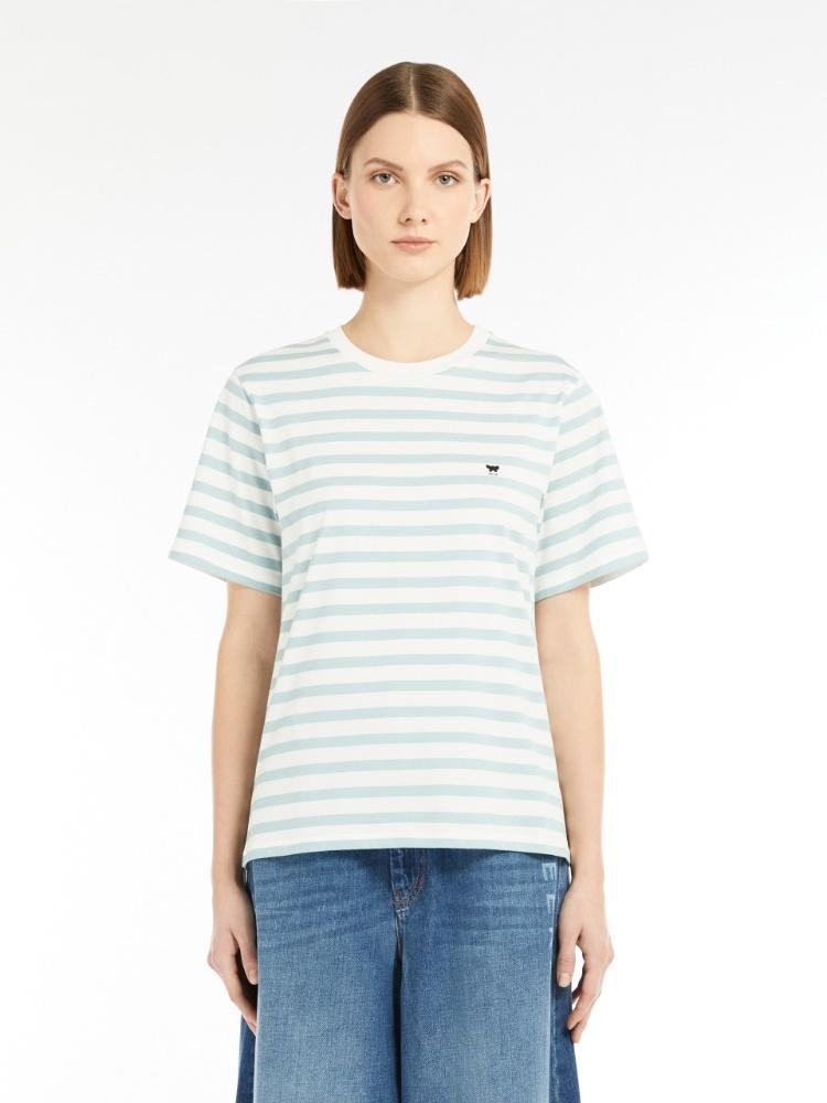 T-shirt donna girocollo in jersey di cotone a righe SATRAPO 014 WEEKEND 