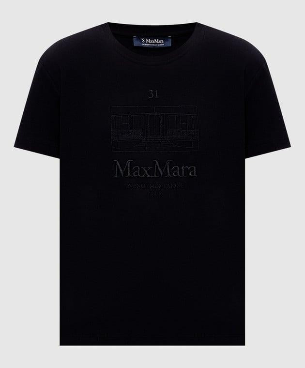 T-shirt in jersey con ricamo SMMBELLA 011 S MAX MARA 
