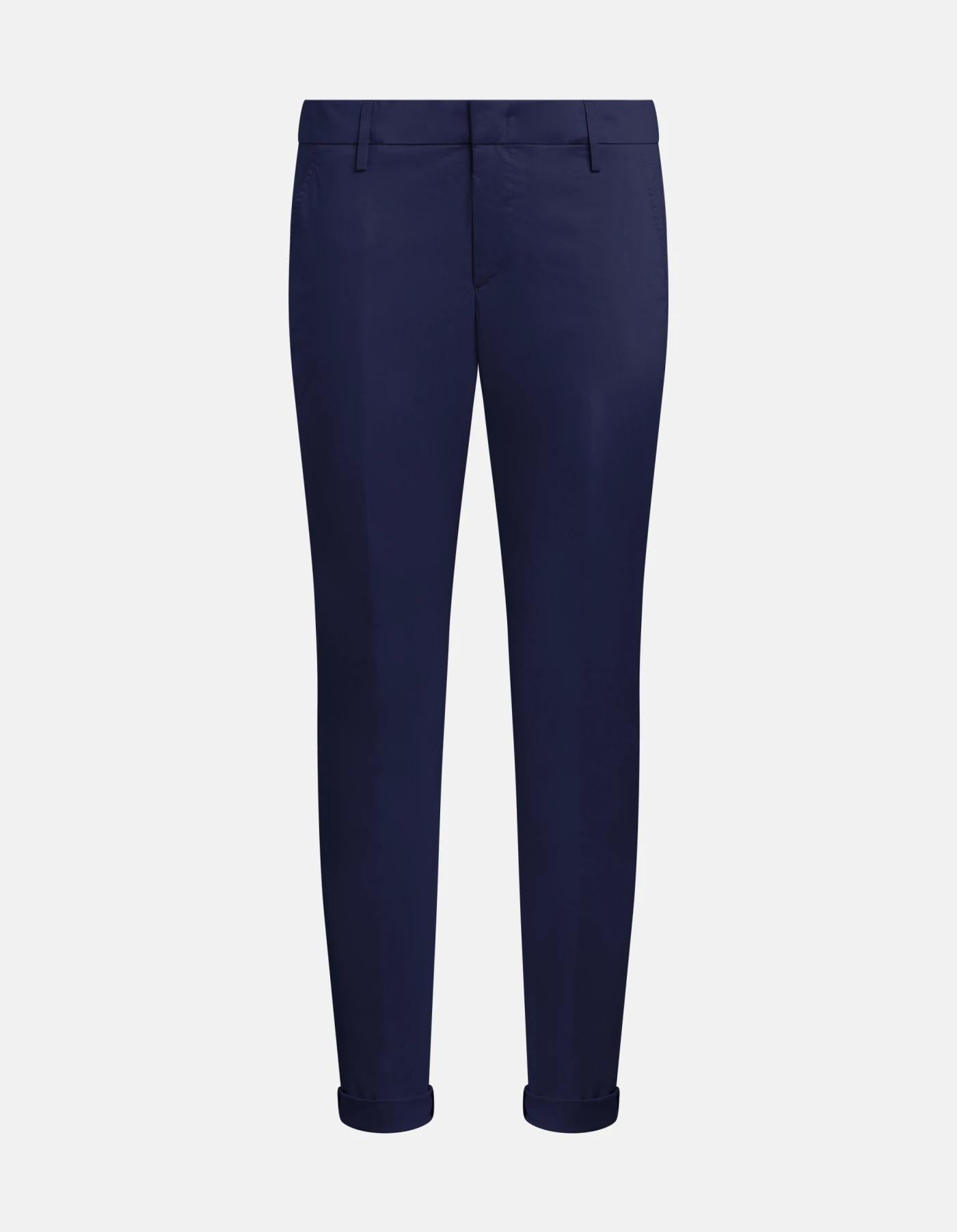 Pantaloni Gaubert slim in popeline cotone e nylon<BR/> UP235PS0020U002 894 DONDUP 
