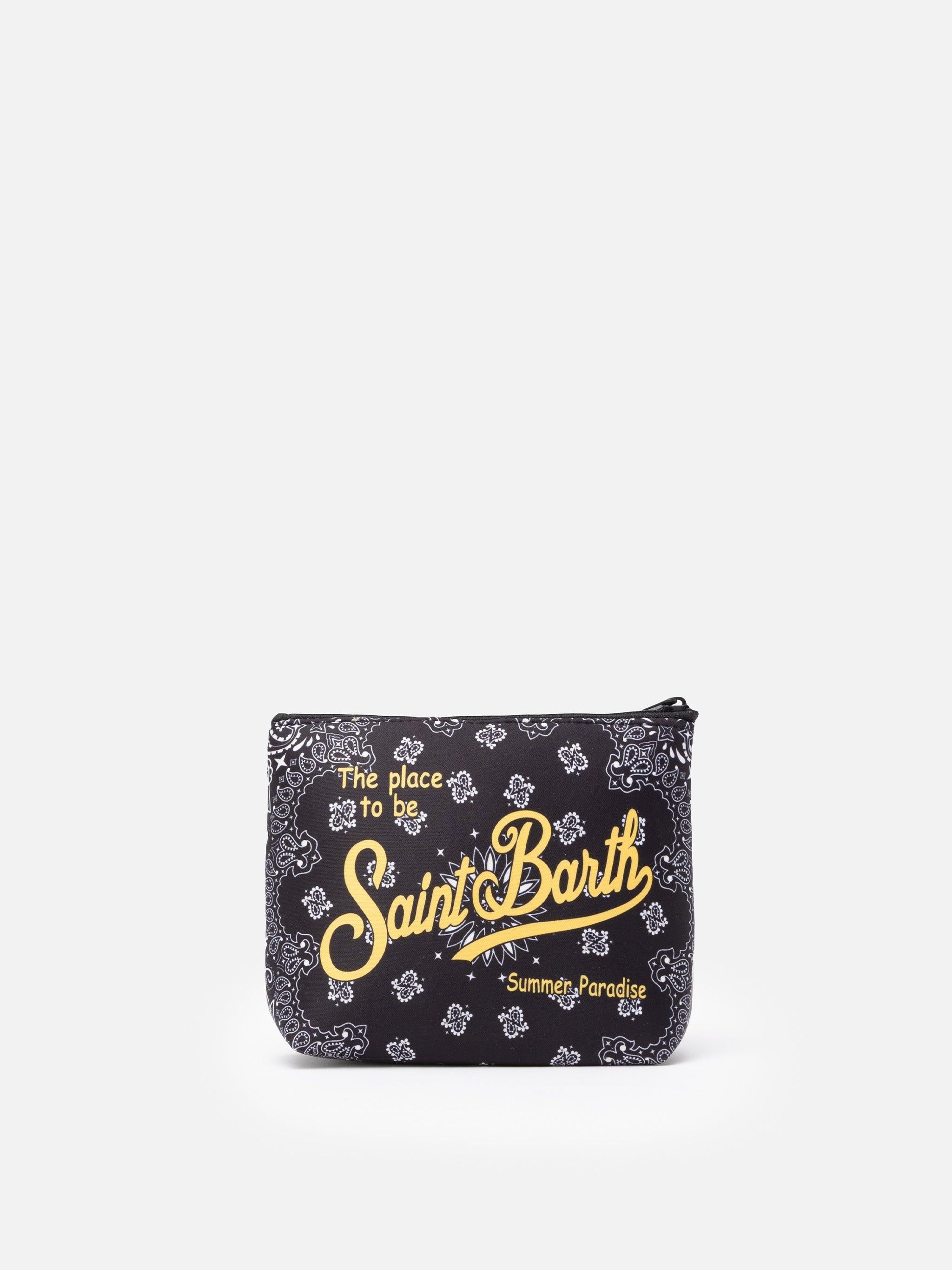 Pochette Aline in scuba con stampa bandana ALIN001 03148H MC2 SAINT BARTH 