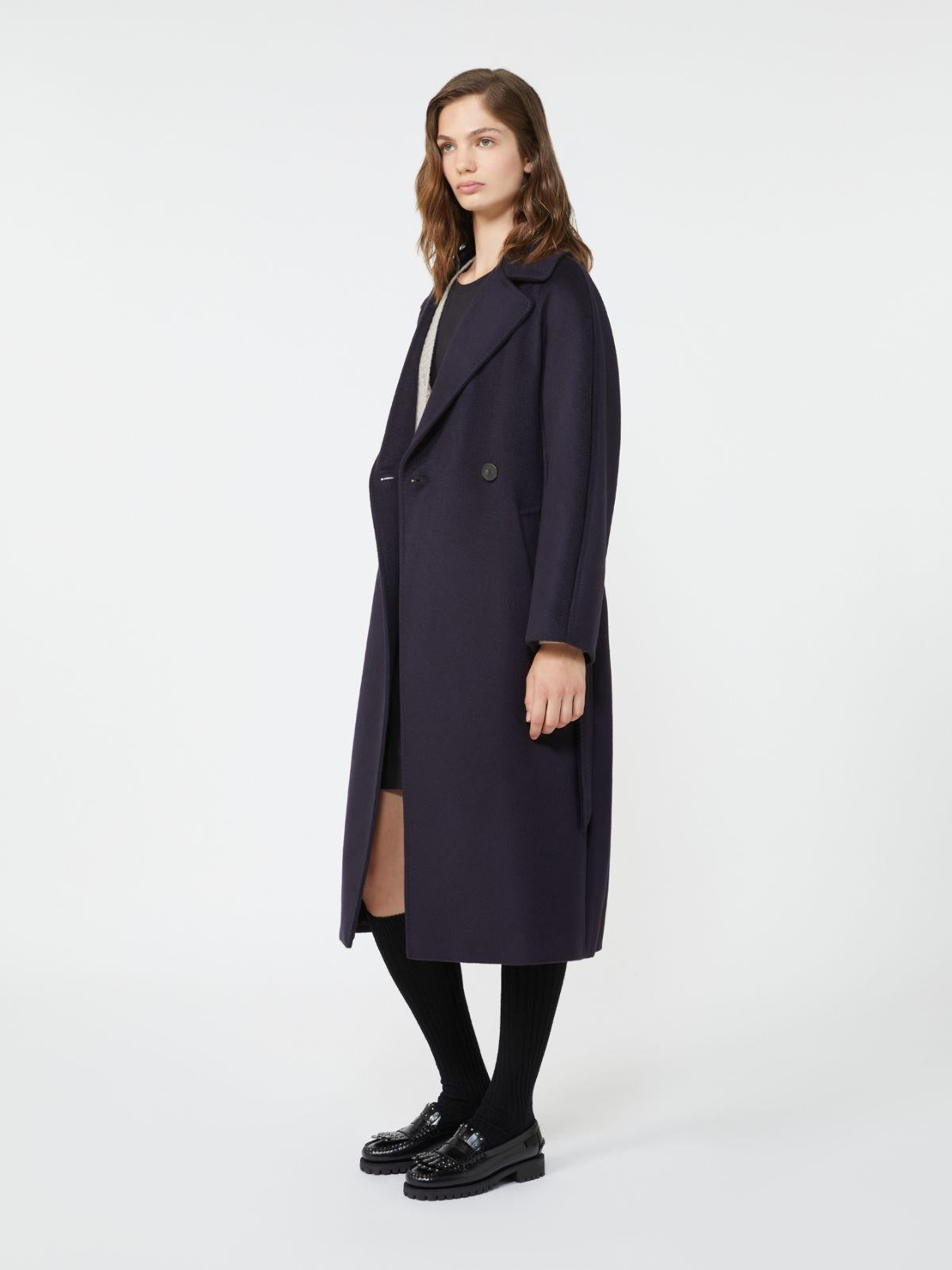 Cappotto midi doppiopetto in lana RESINA 010 WEEKEND 