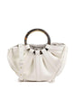 Shell Borsa a mano pelle a grana fine pearl