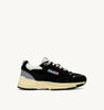 SNEAKERS HYPERWAY IN MESH E SUEDE NERO E ARGENTO