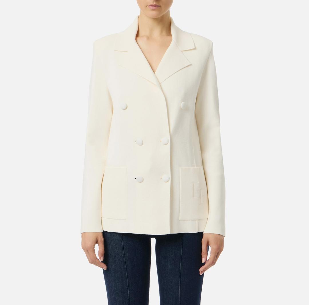 Giacca in maglia con ricamo MK52S57E2 DZ9 ELISABETTA FRANCHI 