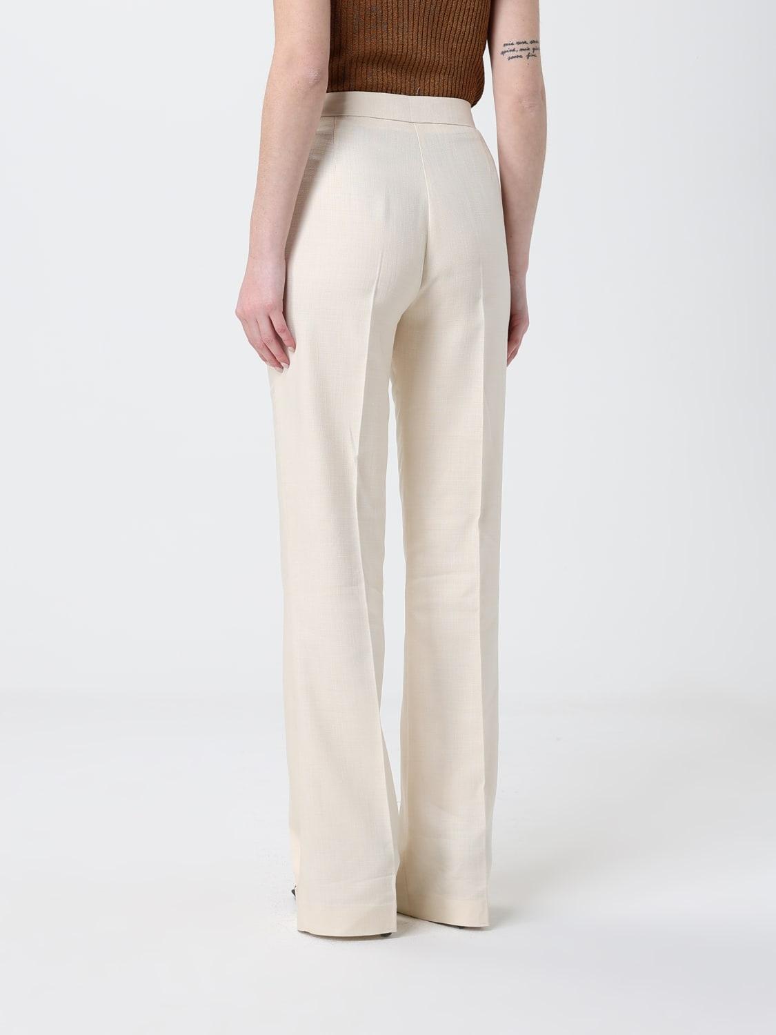 Pantaloni con piega stirata<BR/> 107595A2W6 C00 PINKO 