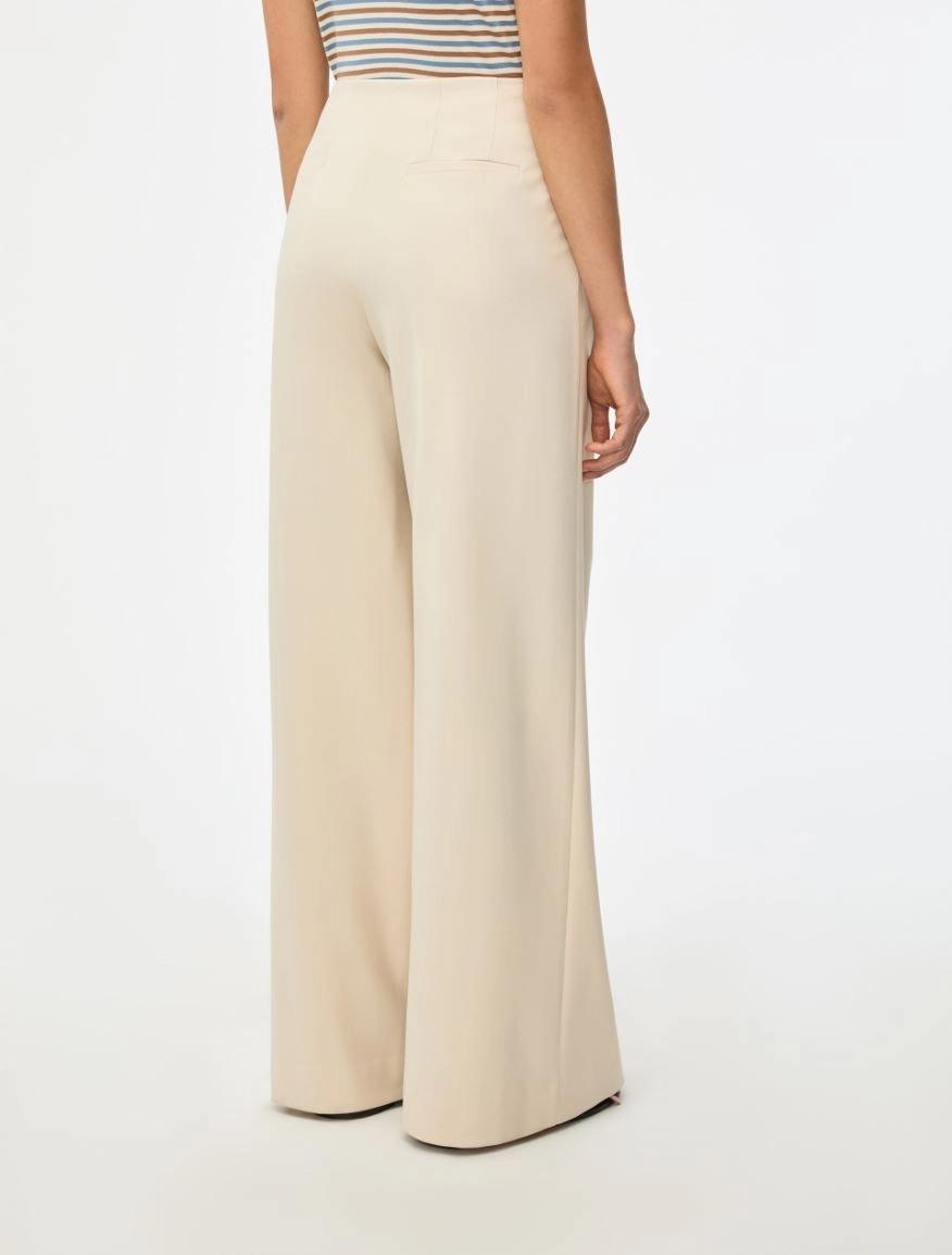 PANTALONI A PALAZZO<BR/>Avorio IBLMELODIA 002 IBLUES 