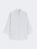 Camicia in tela di lino a righe - Blu