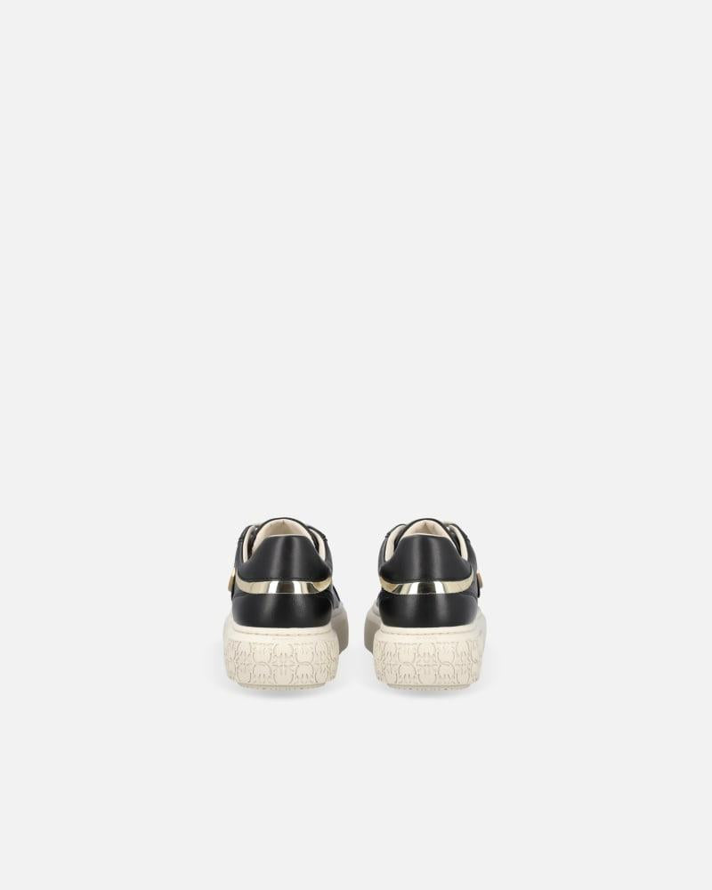 Sneakers flatform con suola alta e logo in metallo SS0003P014 ZI8 PINKO 