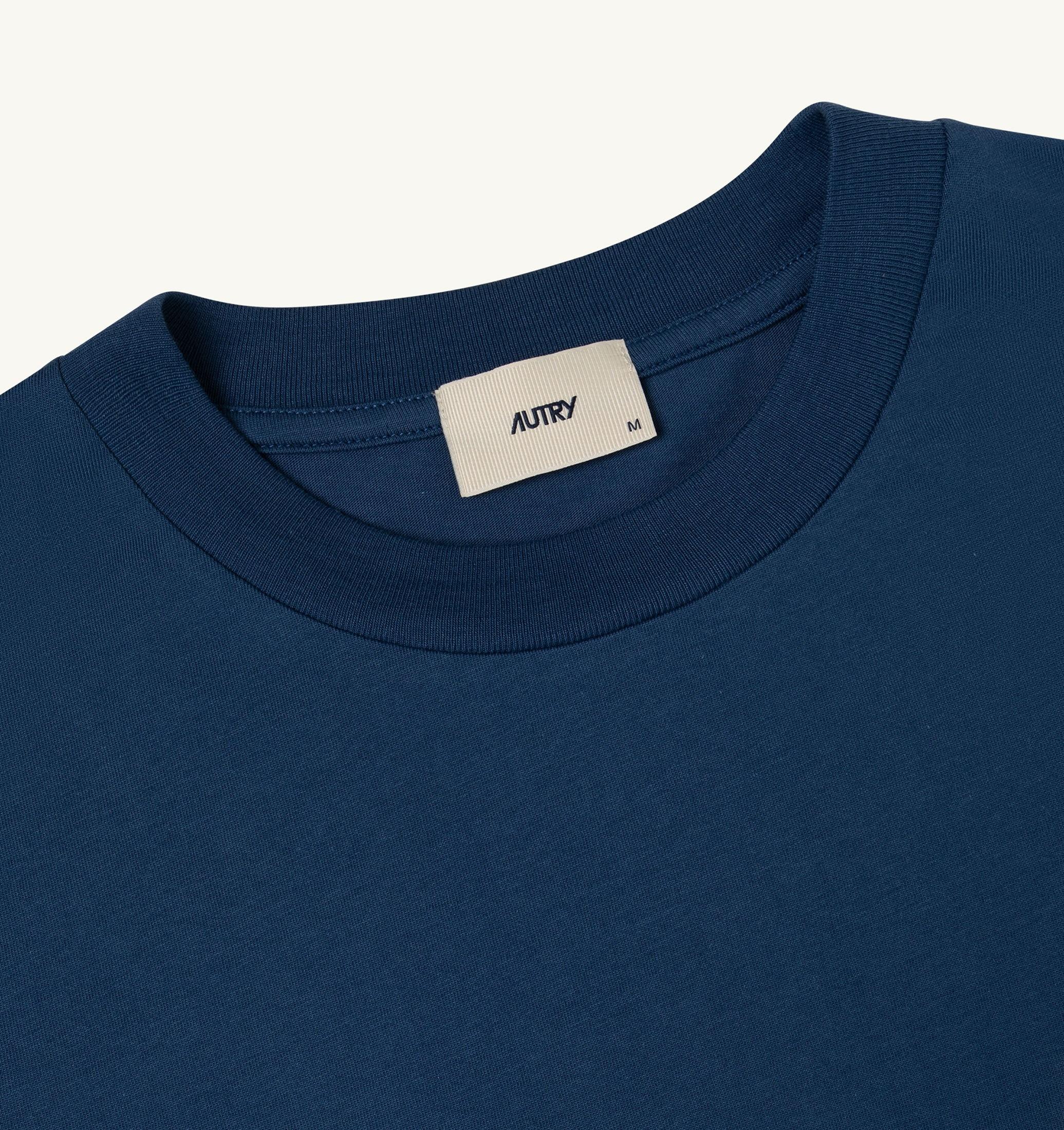 T-SHIRT IN COTONE CON DOPPIO LOGO UOMO<BR/> TSPM 045R AUTRY ACTION SHOES 