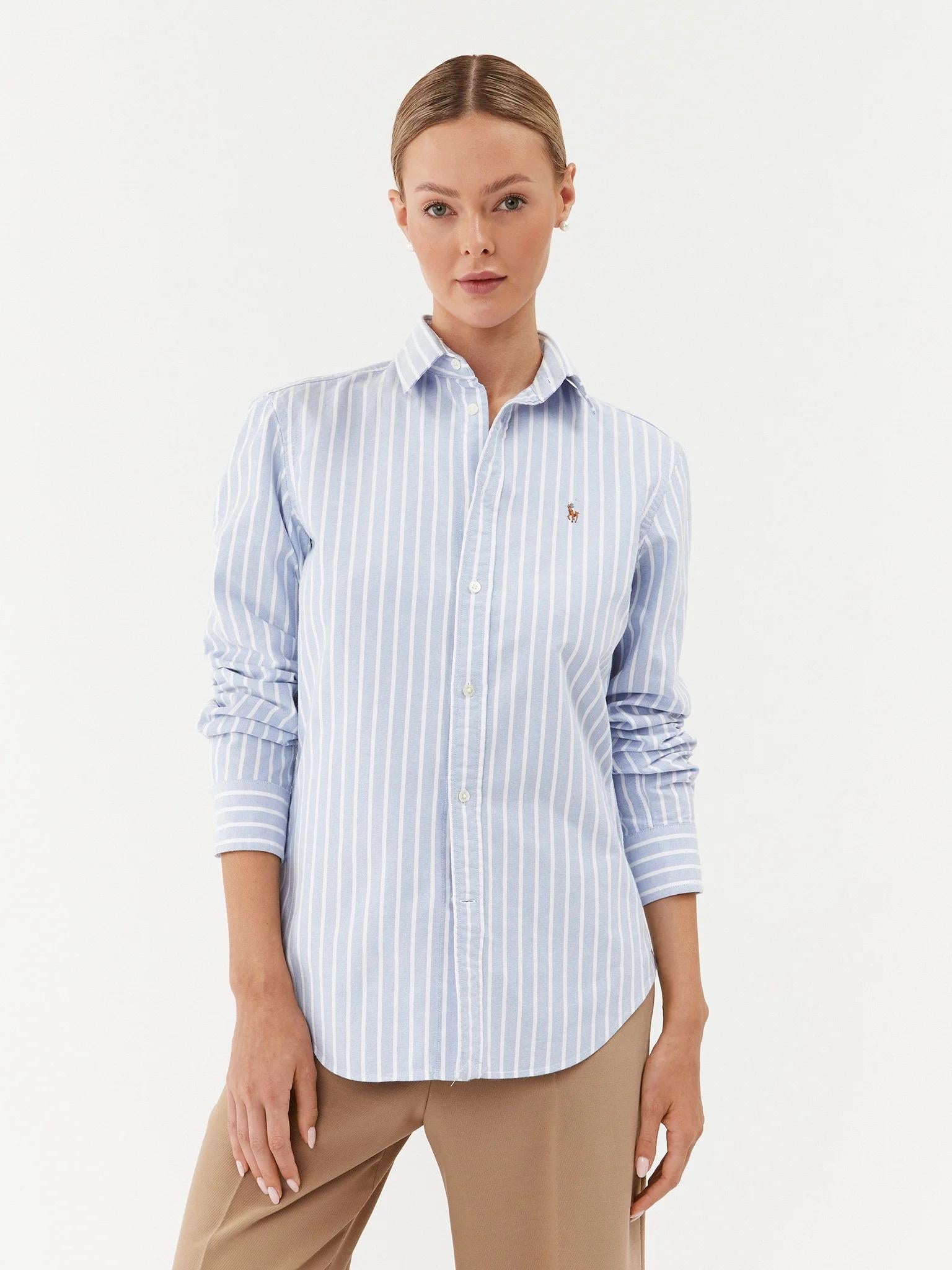 Camicia donna Oxford in cotone 211891377 004 RALPH LAUREN 