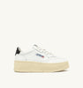 SNEAKERS MEDALIST PLATFORM IN PELLE COLORE BIANCO E NERO