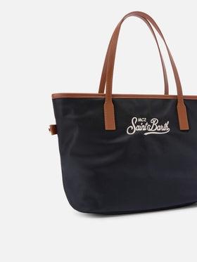 Borsa City medium in nylon nero<BR/> CB0002 00288L MC2 SAINT BARTH 