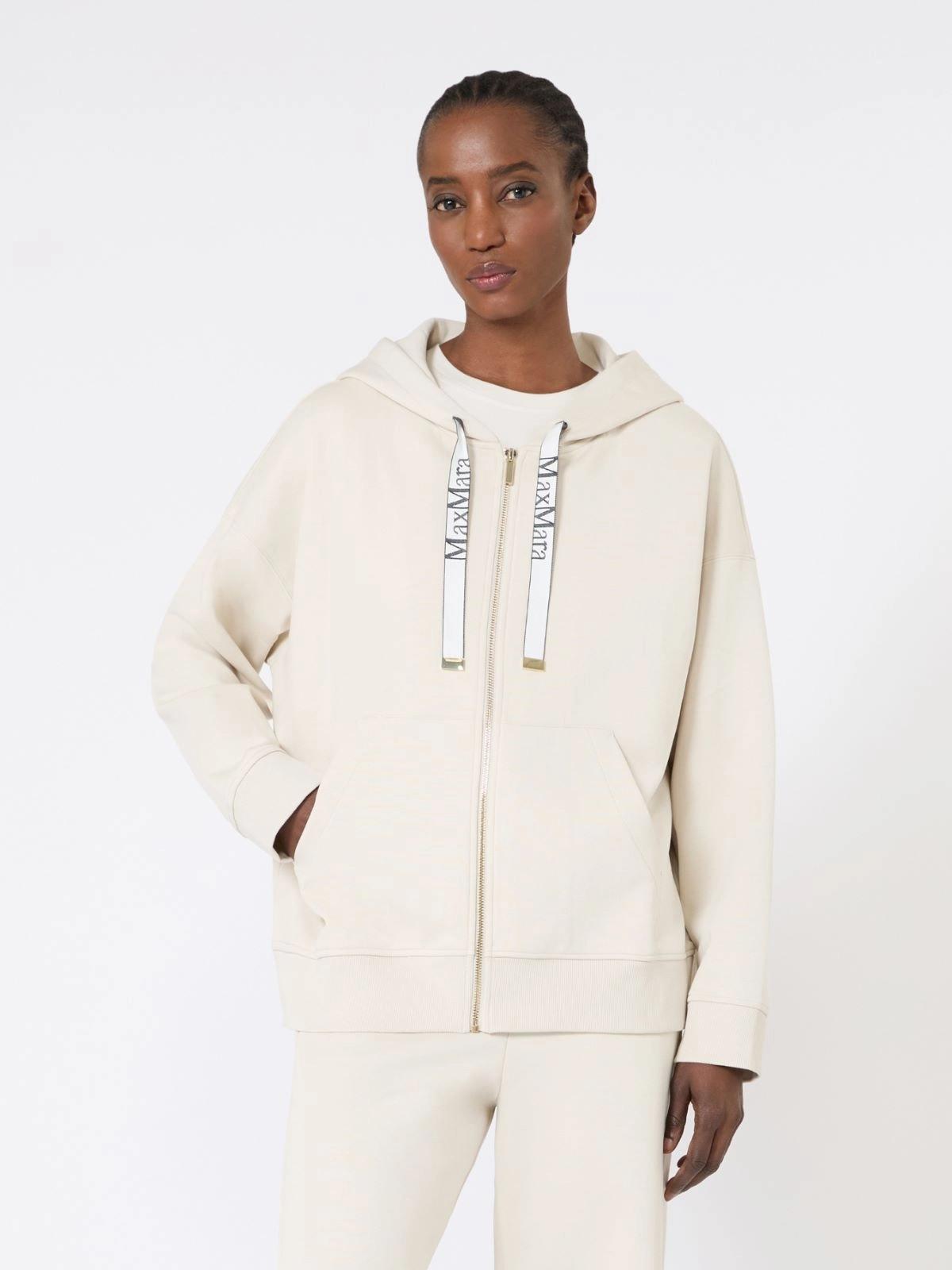 SMMJOUR<BR/>Felpa con zip in jersey tecnico SMMJOUR 001 S MAX MARA 