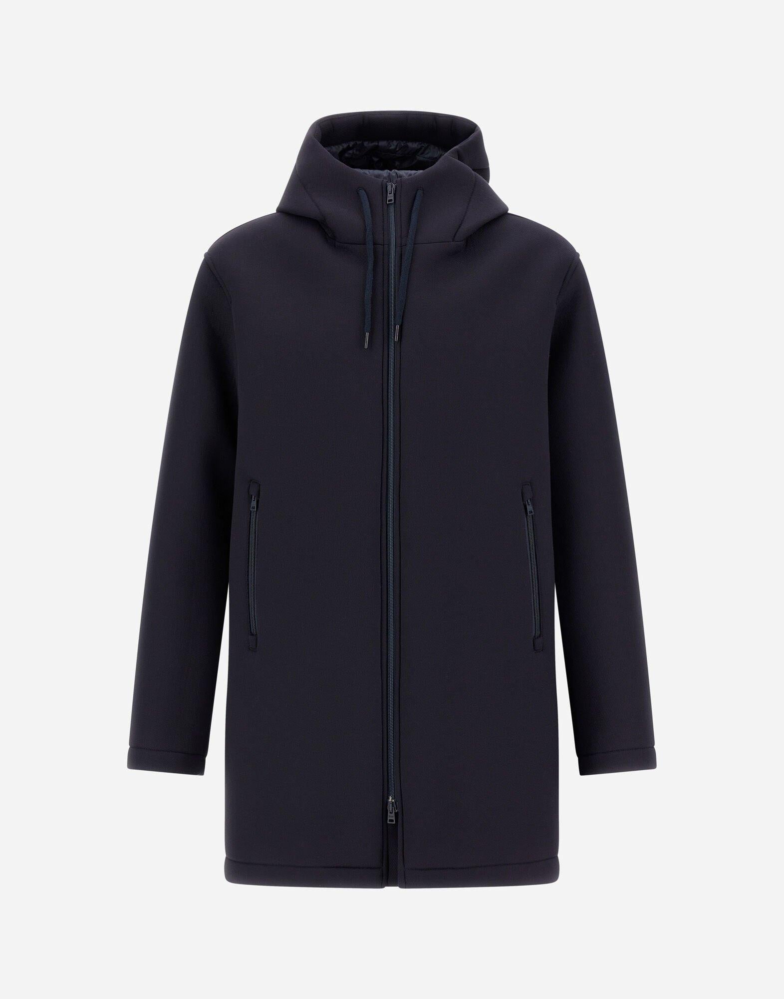 PARKA LUNGO IN SCUBA A 3 STRATI PA000163U39501Z 9290 HERNO 