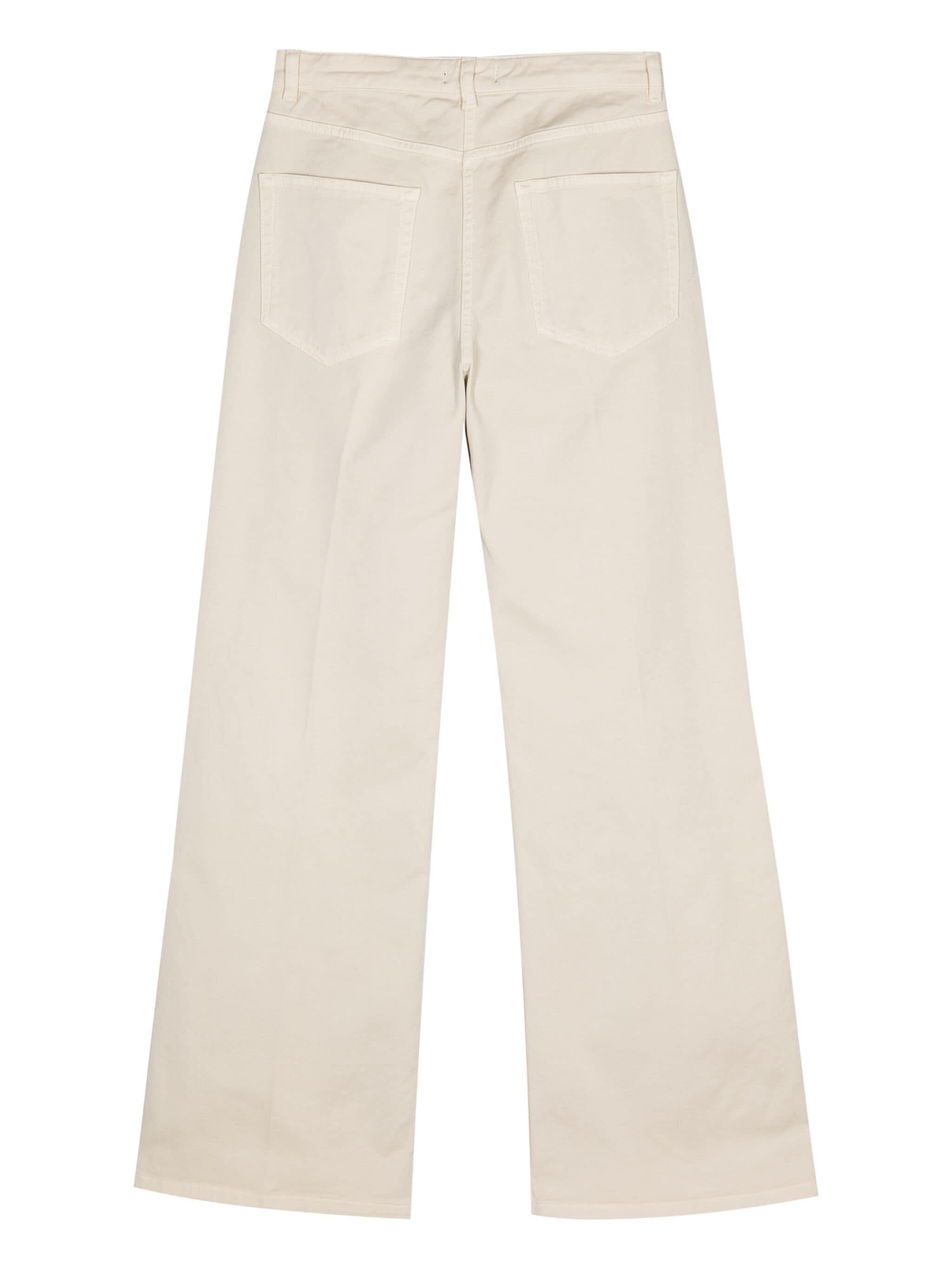 Women's trousers with straight and wide leg