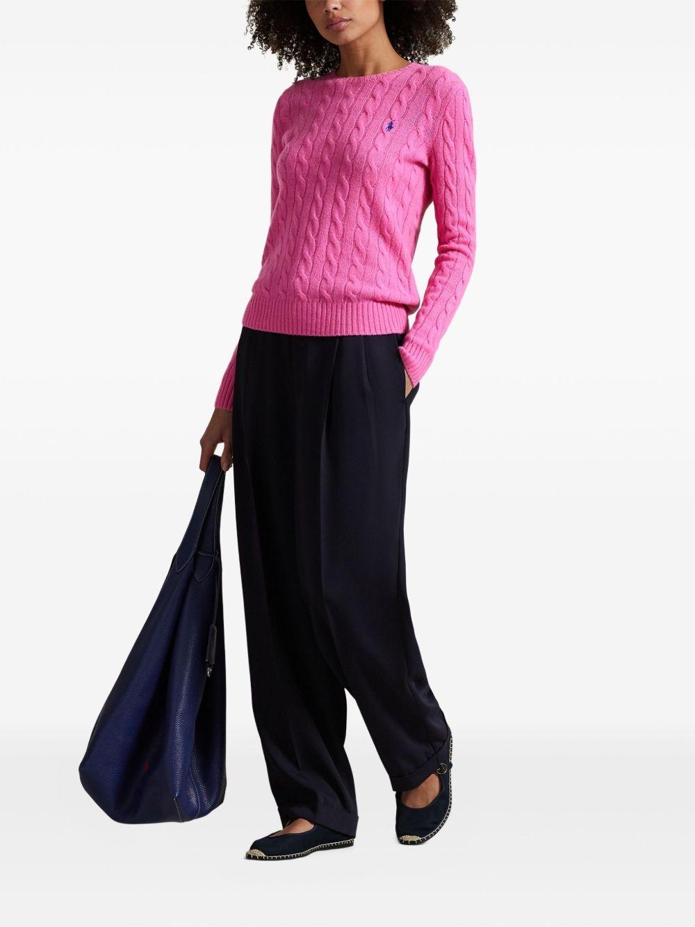 Maglia in misto lana cashmere a trecce 211971865 008 RALPH LAUREN 