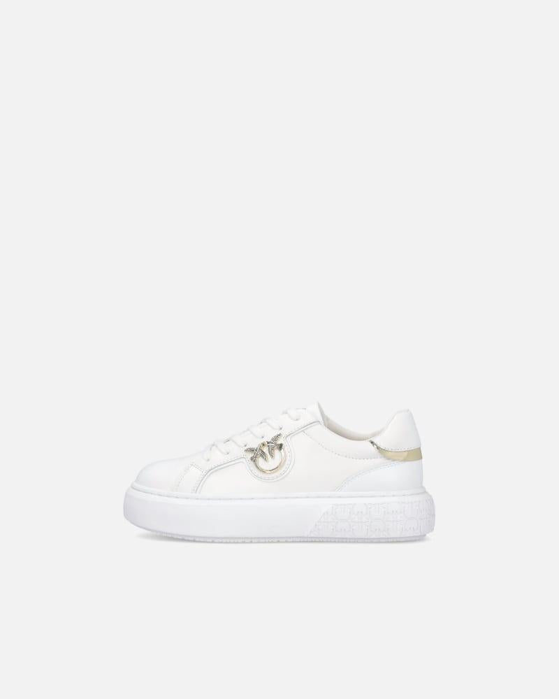 Sneakers flatform con suola alta e logo in metallo<BR/><BR/> SS0003P014 ZIA PINKO 