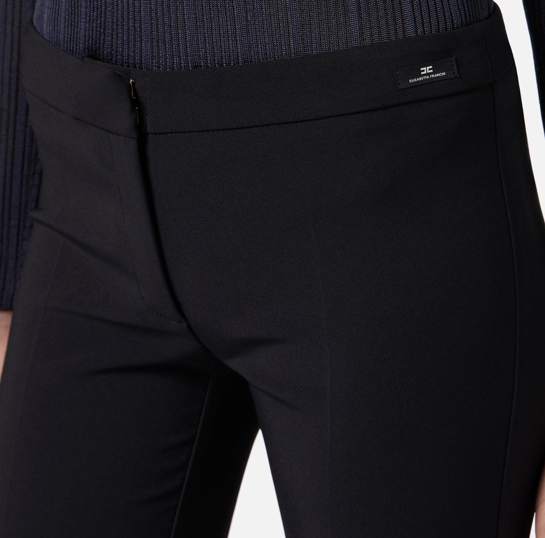 Pantaloni in crêpe leggero PA13357E2 110 ELISABETTA FRANCHI 