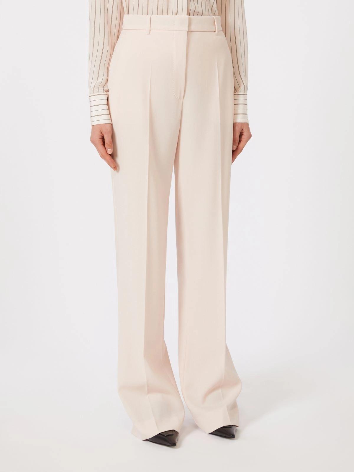 MSTQUASAR<BR/>Pantalone in lana crêpe - Rosa<BR/> MSTQUASAR 047 MAX MARA STUDIO 