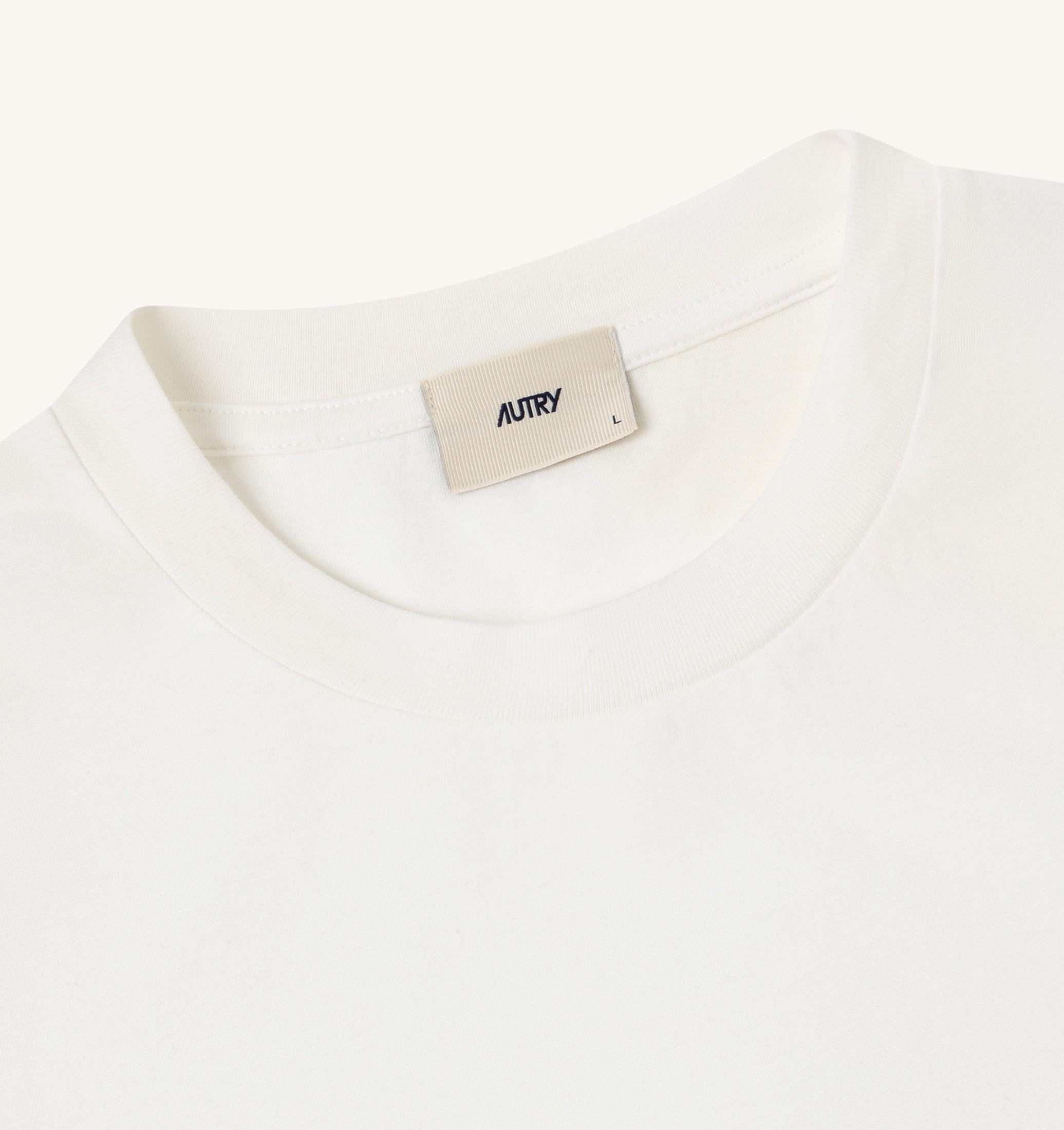 T-SHIRT IN COTONE CON DOPPIO LOGO UOMO<BR/> TSPM 045W AUTRY ACTION SHOES 