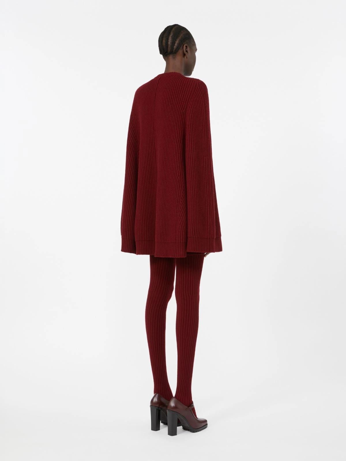 Abito a mantella in lana e cachemire - Lampone<BR/> ASTORIA1234 008 MAX MARA 