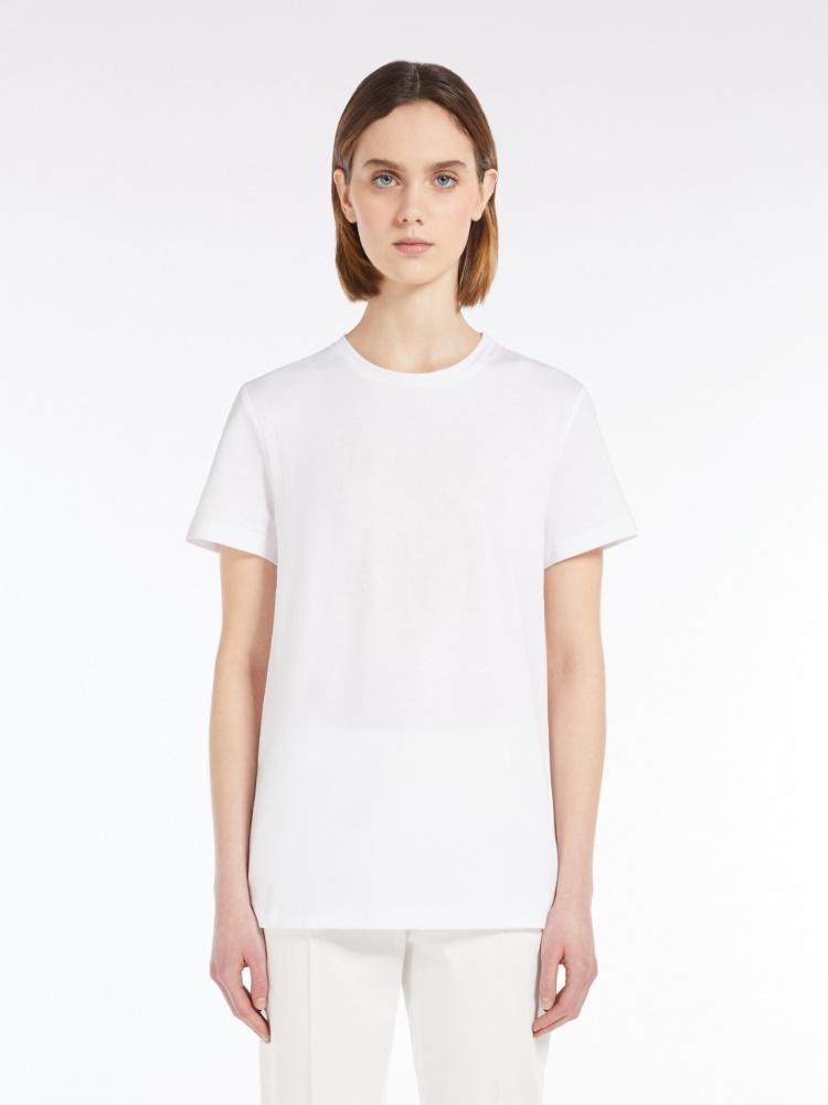 T-shirt MaxMarabesque in cotone<BR/> GIOVANE 011 MAX MARA 