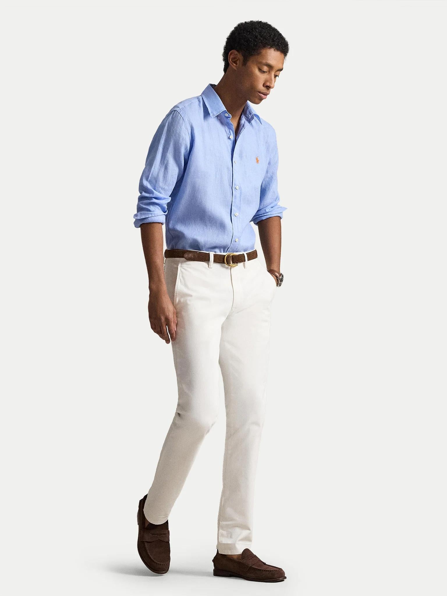Camicia uomo in puro lino 710968915 504 RALPH LAUREN 