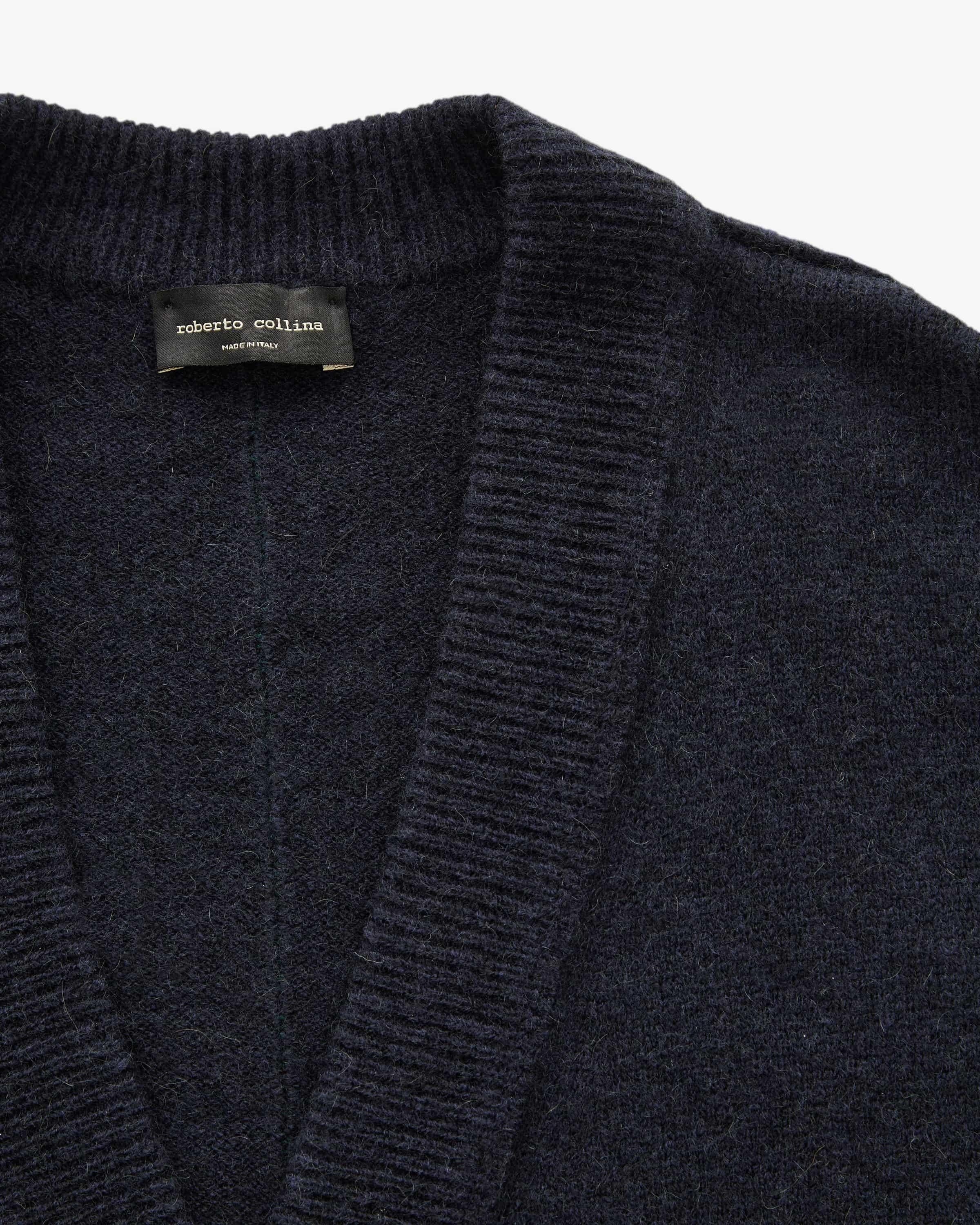 Cardigan uomo in misto lana e cammello 253M40210 M4010 ROBERTO COLLINA 