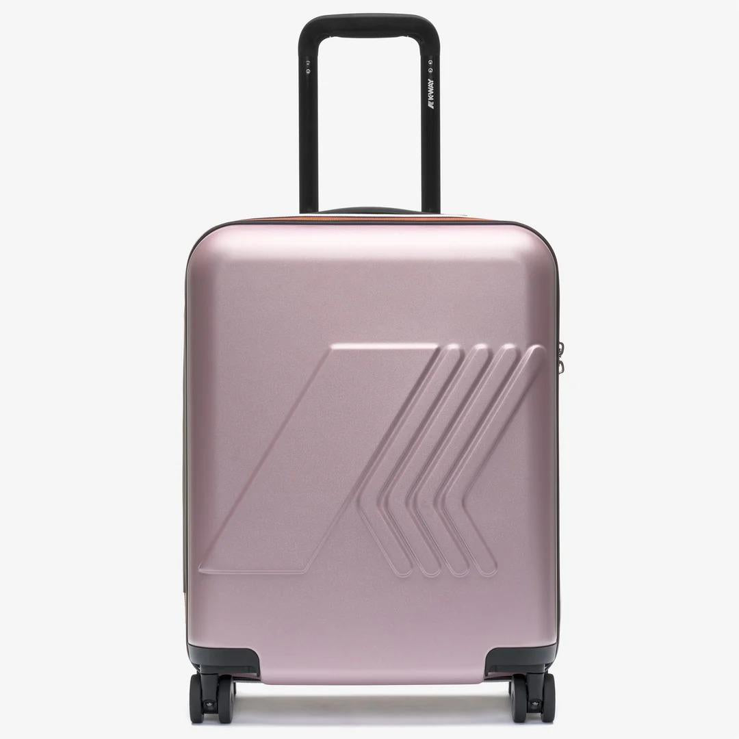EUDOXIE LOGO<BR/>ROSE PINKISH<BR/>Valigia trolley da cabina unisex K81372W WDV K-WAY 