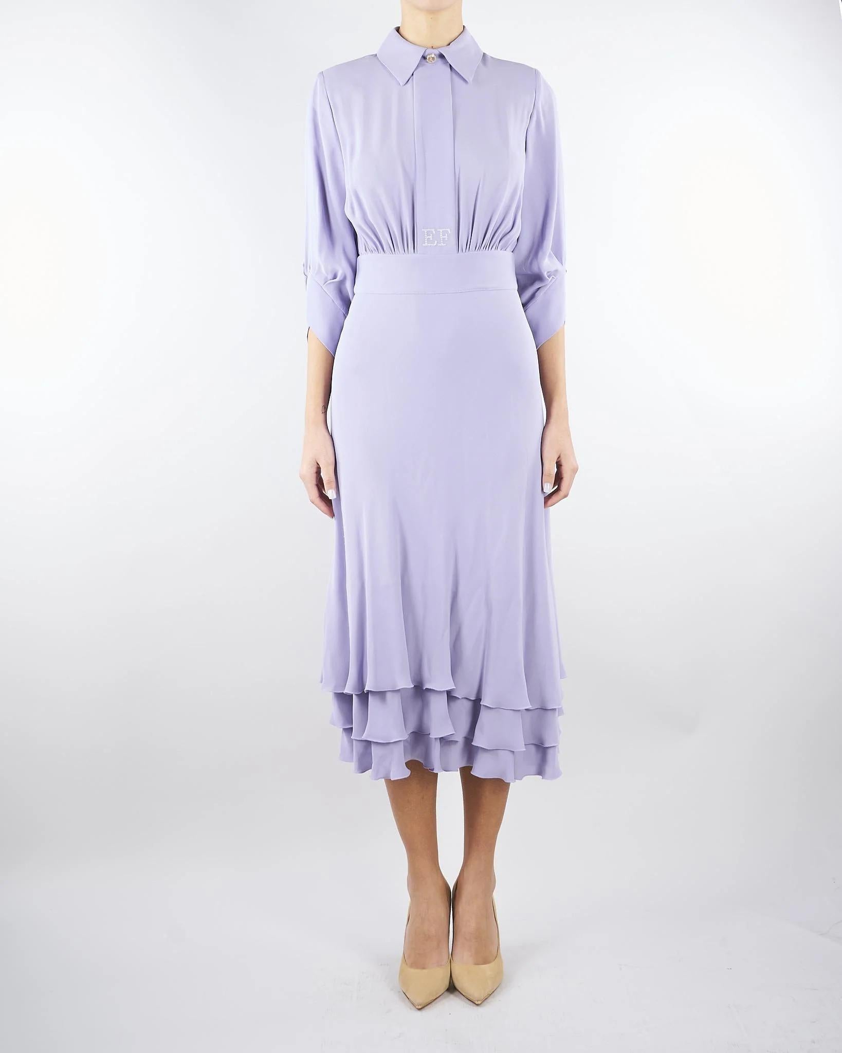 Abito in georgette di viscosa AB92361E2 EV7 ELISABETTA FRANCHI 