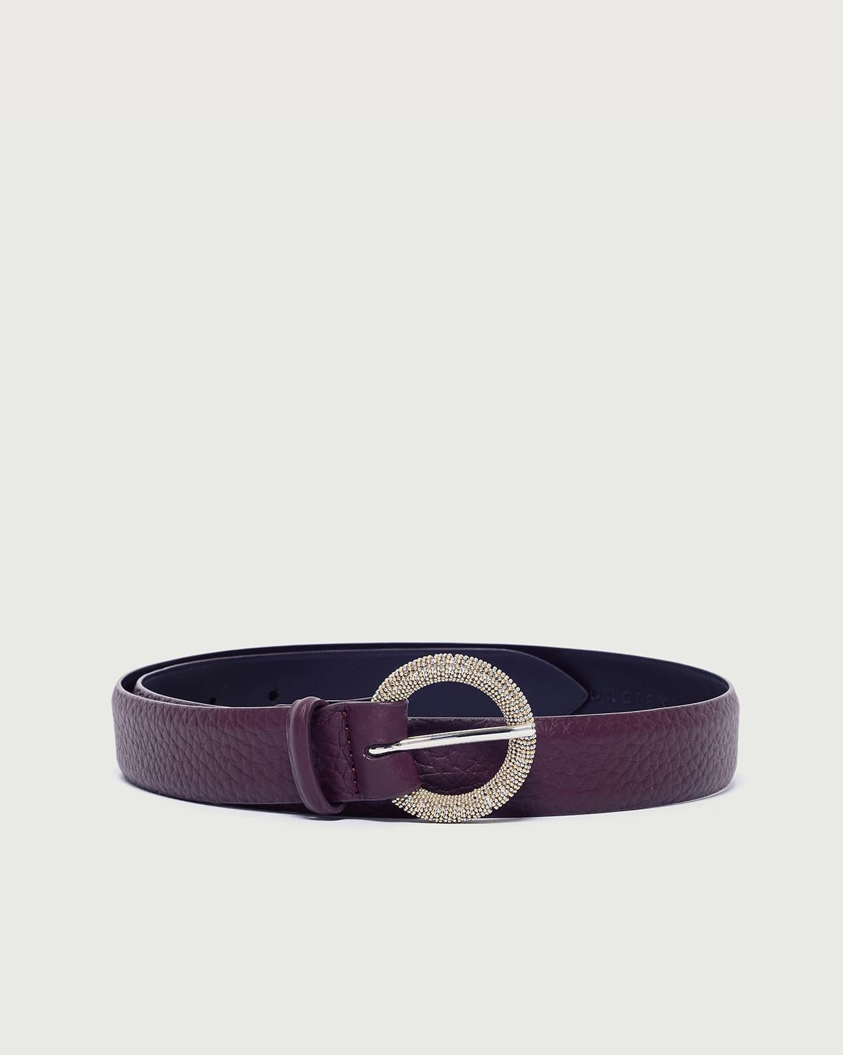 Cintura classica Soft in pelle<BR/> D10318SOF CHIANTI ORCIANI 
