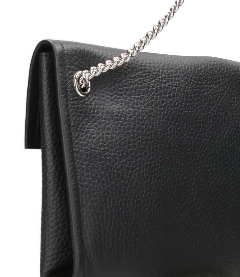 Borsa Venus Clutch Soft a mano in pelle martellata<BR/> B02213SOF NERO ORCIANI 