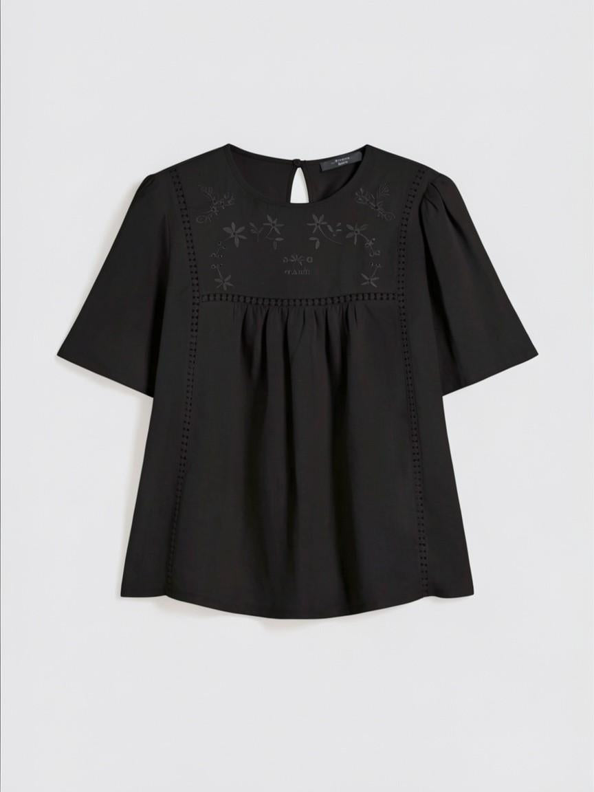 Top in tela di lino e jersey stretch WKDBACINO 002 WEEKEND 
