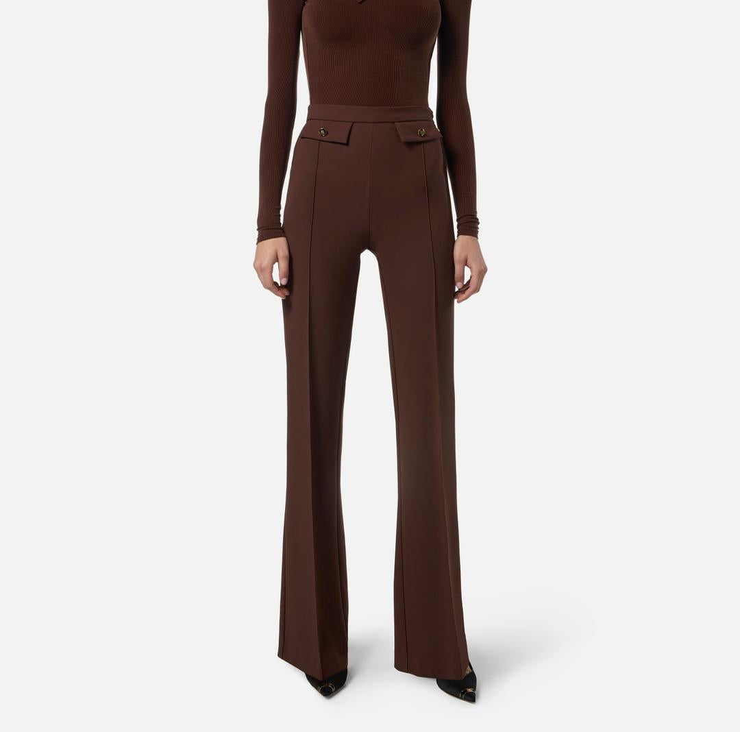 Pantaloni in doppio crêpe PA12156E2 EA3 ELISABETTA FRANCHI 