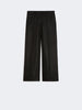 Pantalone in canvas di lino - NERO