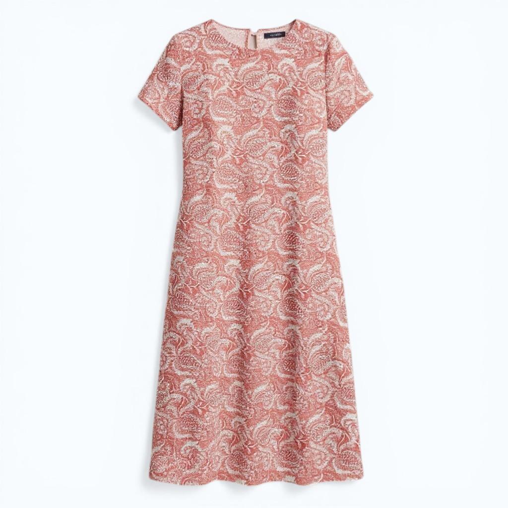 Abito in crêpe de Chine di seta stampata WKDCRESPO 007 WEEKEND 