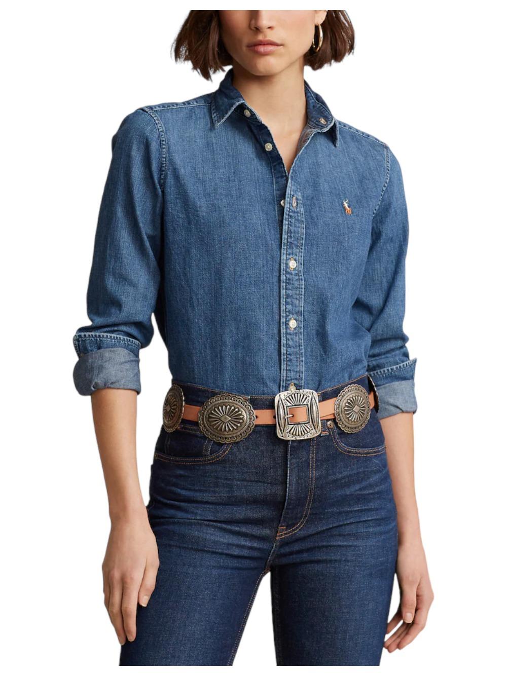Camicia donna in denim