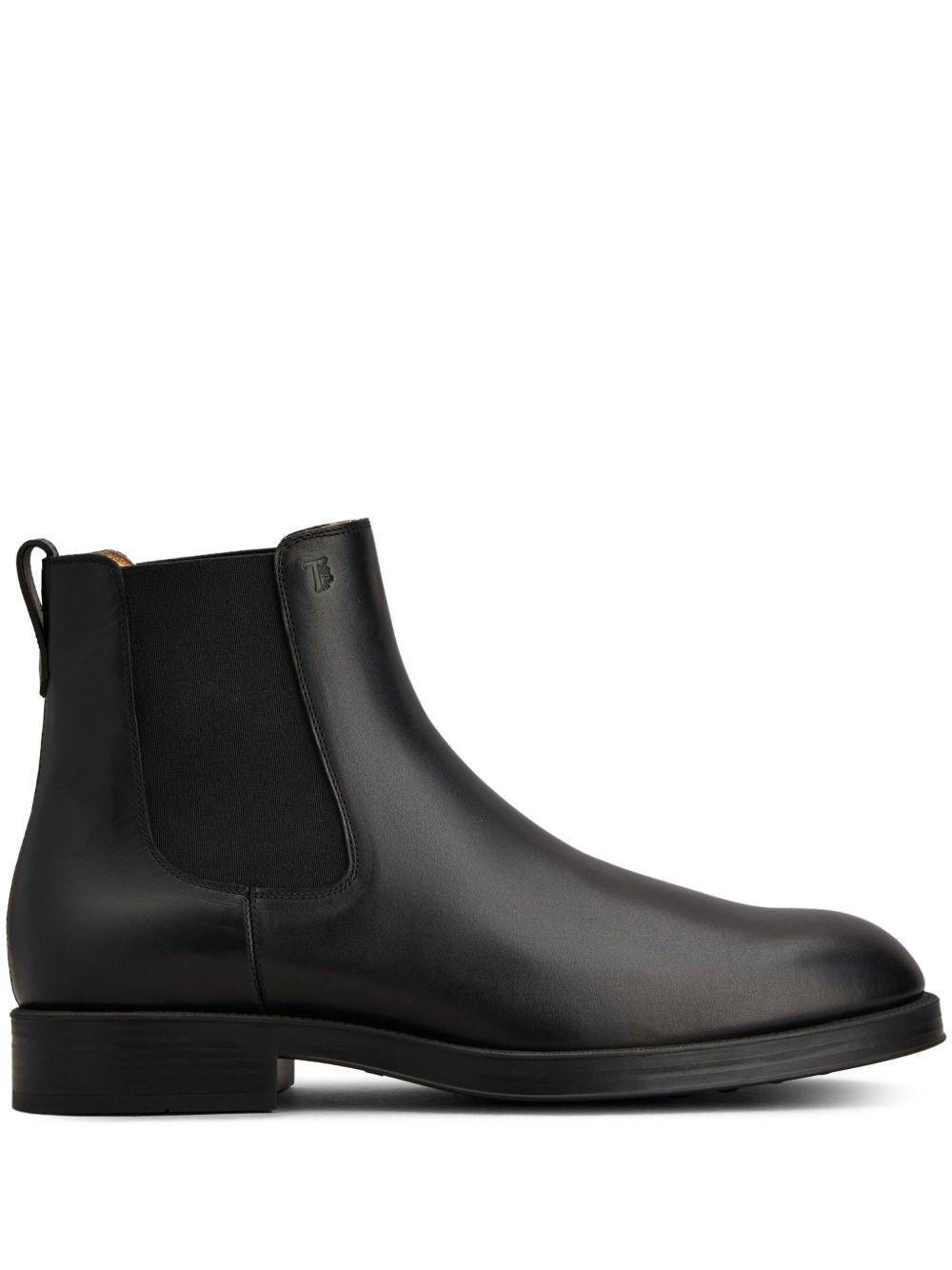 Stivaletto in pelle<BR/> XXM75L00P20D90 B999 TOD'S 