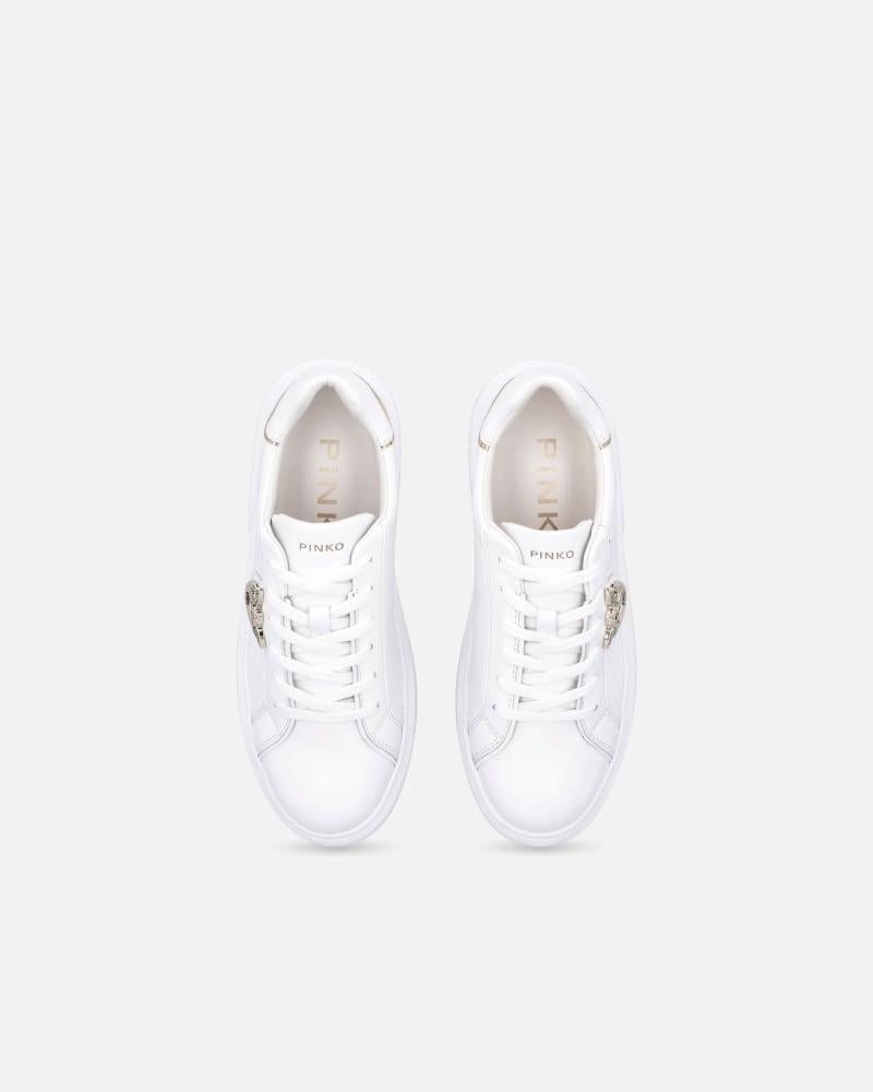 Sneakers flatform con suola alta e logo in metallo<BR/><BR/> SS0003P014 ZIA PINKO 