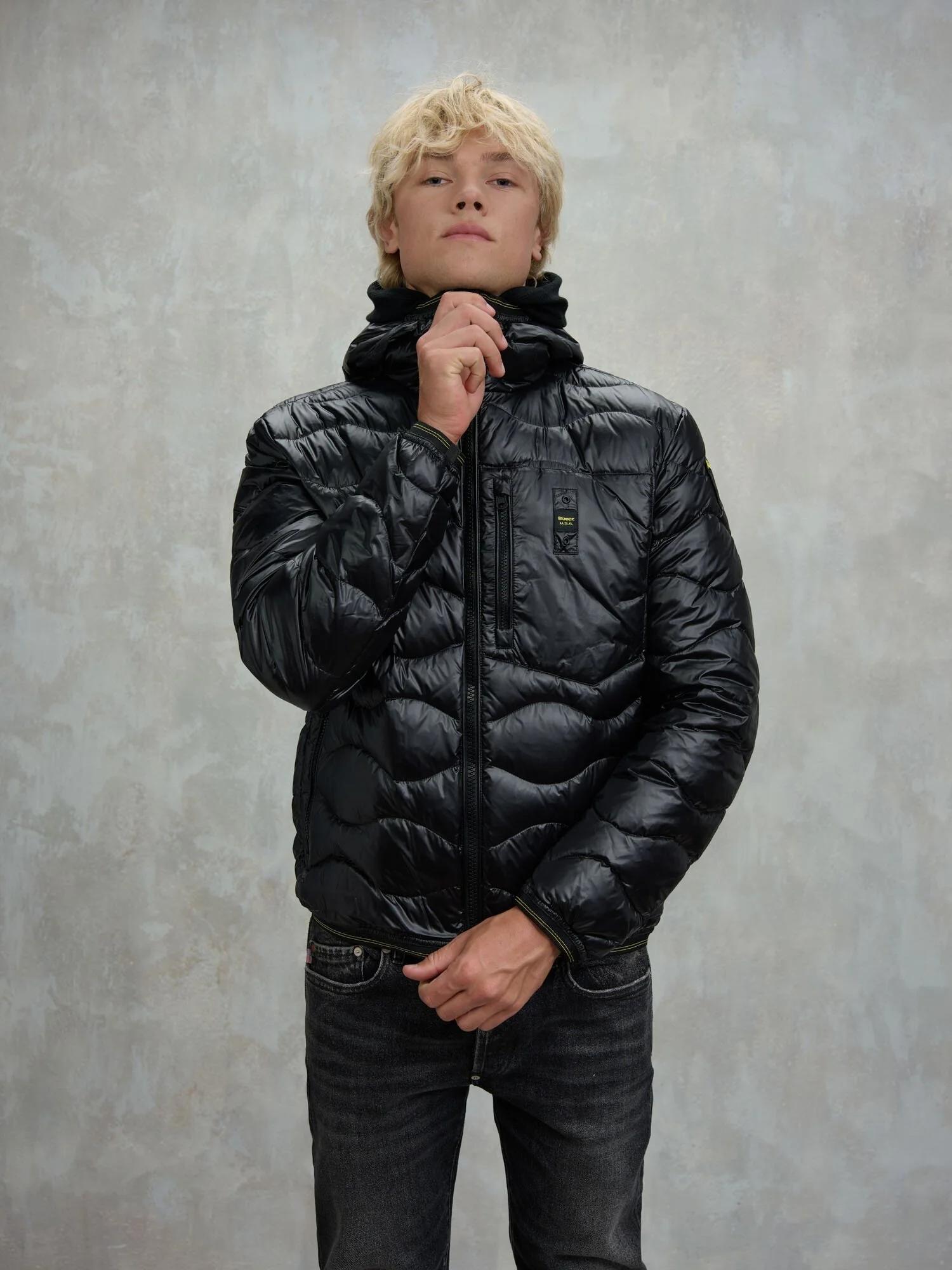 PIUMINO AD ONDE WAVE<BR/> BLUC03074 6355/999 BLAUER 