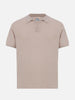 Polo Sloan in maglia grigio pietra
