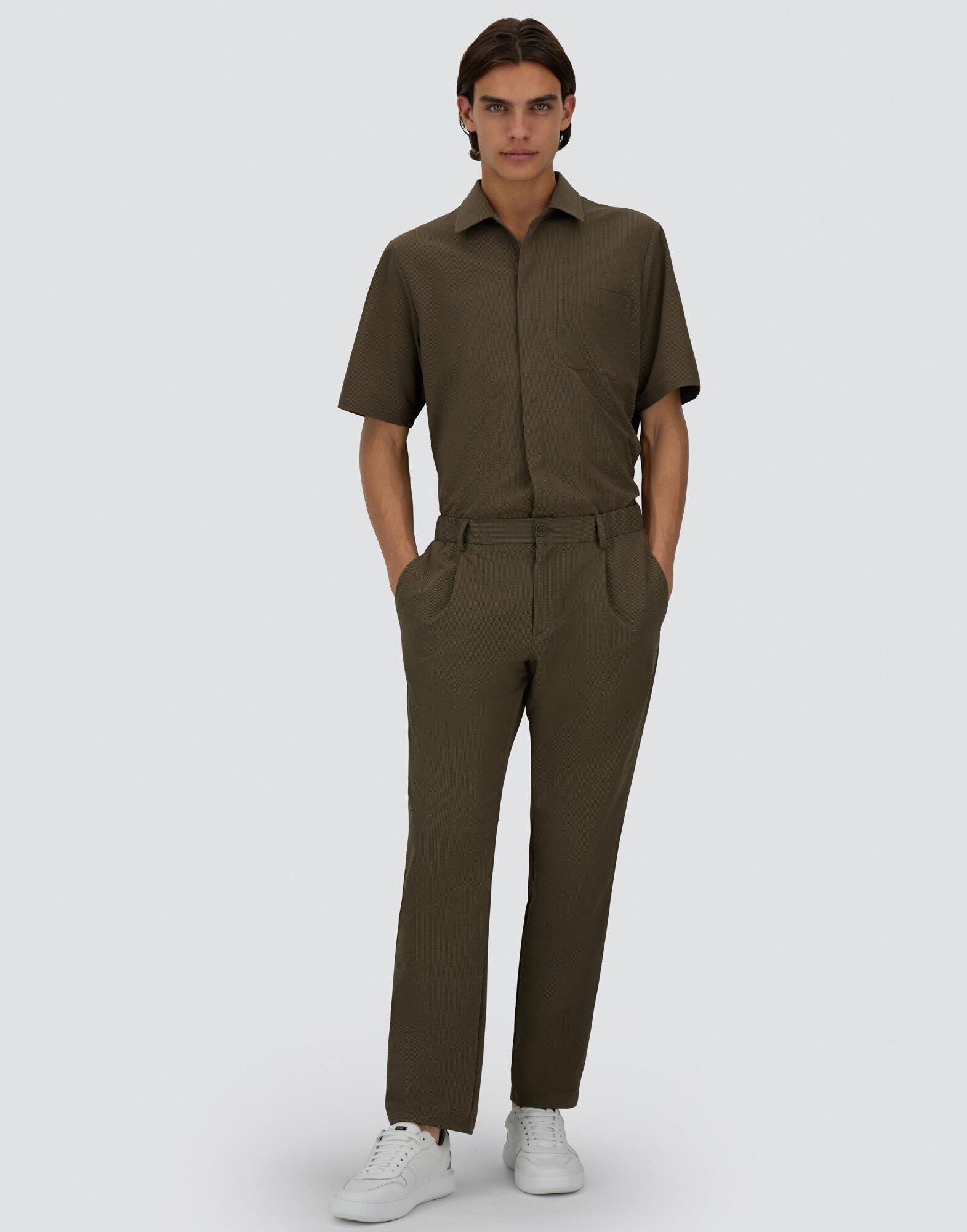 Pantaloni uomo in seersucker PT000093U12684 7745 HERNO 